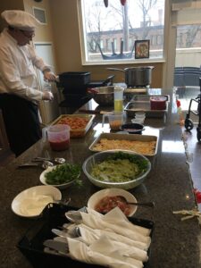 food in the kitchen