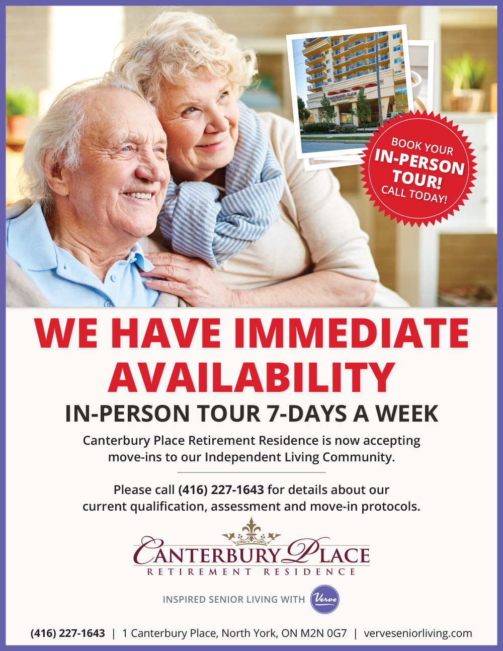 Canterbury Place is now accepting moveins!
